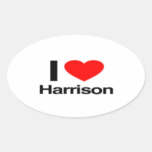 i love harrison ovale sticker