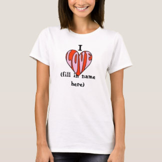 I *LOVE hart* vriendje T-shirt