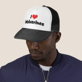 I Love Hart Wolverines Trucker Pet (In situ)