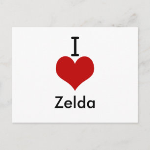 I Love (hart) Zelda Briefkaart
