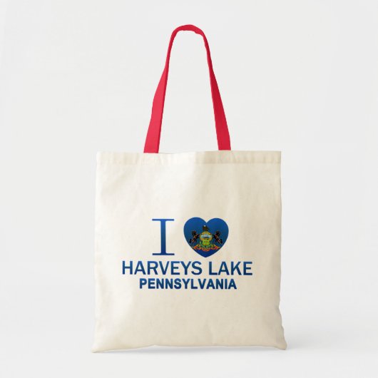 I Love Harveys Lake, PA Tote Bag (Voorkant)