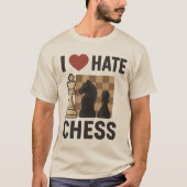 I Love-Hate Chess T-shirt (Voorkant)