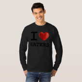 I Love HATERS Heart    Present T-shirt (Voorkant volledig)