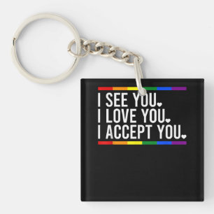 I Love Haunted Mound Lgbt Pride Lgbt Month Lgbt Fl Sleutelhanger