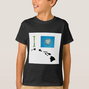I Love Hawaii Design T-shirt
