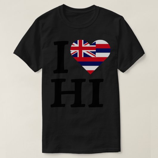 I Love Hawaii TShirt (Design devant)