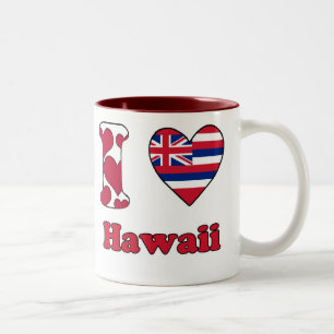 I love Hawaii Tweekleurige Koffiemok