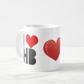 I Love HB Koffiemok (Voorkant links)
