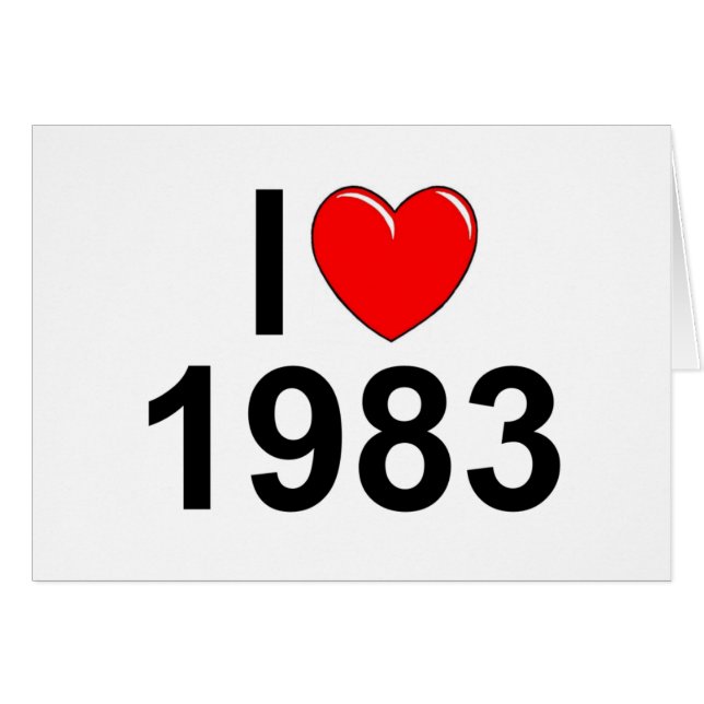 I Love (Heart) 1983 (Voorkant Horizontaal)