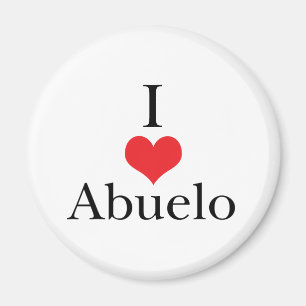 I Love (Heart) Abuelo Magneet