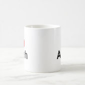 I Love (Heart) Allah Koffiemok (Center)