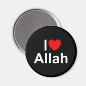 I Love (Heart) Allah Magneet (Voorkant / Achterkant)