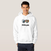 I Love (Heart) Arthropods Hoodie (Voorkant volledig)