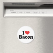 I Love Heart Bacon - Bacon Lover Magneet (Insitu (Vaatwasser))