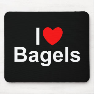 I Love (Heart) Bagels Muismat