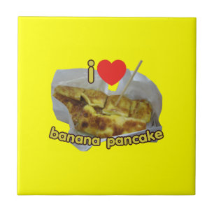 I Love (Heart) Banana Pancake ... Thai Street Food Tegeltje