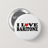 I Love Heart Baritone Gift Ronde Button 5,7 Cm (Voorkant /achterkant)