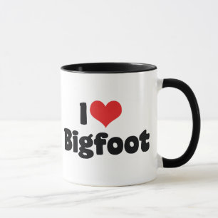 I Love Heart Bigfoot Sasquatch Yeti Mok