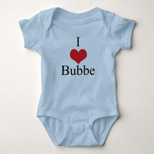 I Love (Heart) Bubbe Romper (Voorkant)