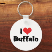 I Love Heart Buffalo Sleutelhanger (Voorkant)