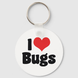 I Love Heart Bugs - Insects Entomologist Sleutelhanger