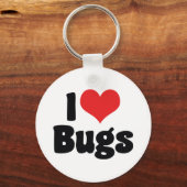 I Love Heart Bugs - Insects Entomologist Sleutelhanger (Voorkant)