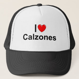 I Love (Heart) Calzones Trucker Pet