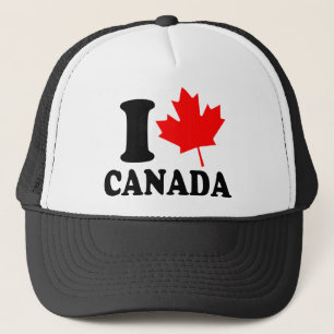 I Love Heart Canada Trucker Pet