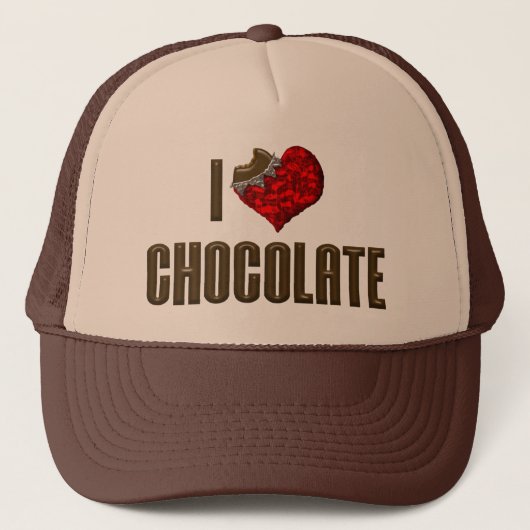 I Love Heart Chocolate - Snoep Bar Coca Lover Trucker Pet (Voorkant)