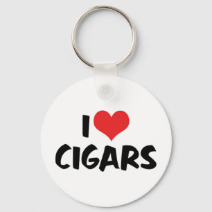 I Love Heart Cigar - Roking Tobacco Lover Sleutelhanger