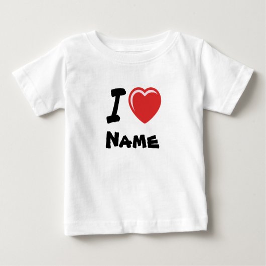 I Love Heart Custom Name (Voorkant)