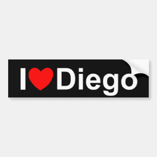 I Love (Heart) Diego Bumpersticker