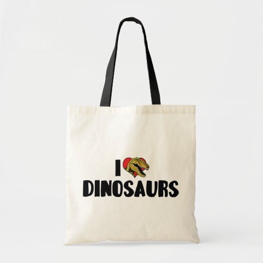 I Love Heart Dinosaurs - Dinosaur Fossil Hunter Tote Bag (Voorkant)