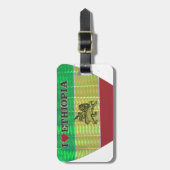 I Love Heart Ethiopia: Motief voor vlagkunst Bagagelabel (Voorkant verticaal)