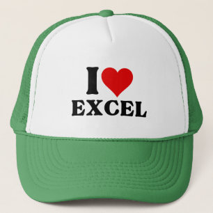 I love heart Excel Grappige Spreadsheet Lover T-sh Trucker Pet