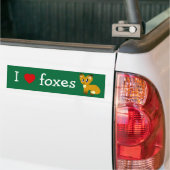 I Love/Heart Foxes Bumperstickers (Op Truck)