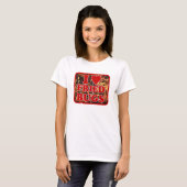 I Love (Heart) Fried Bugs / Eetable Insects T-shirt (Voorkant volledig)