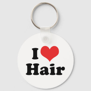 I Love Heart Hair - Haarstylist Kapper Sleutelhanger
