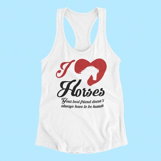 I Love/Heart Horses Tanktop