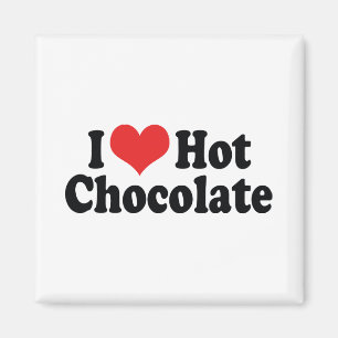 I Love Heart Hot Chocolate - Heet Cacaoliefhebbers Magneet