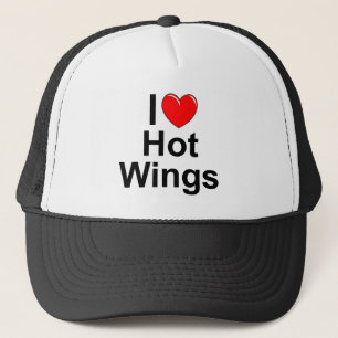 I Love (Heart) Hot Wings Trucker Pet