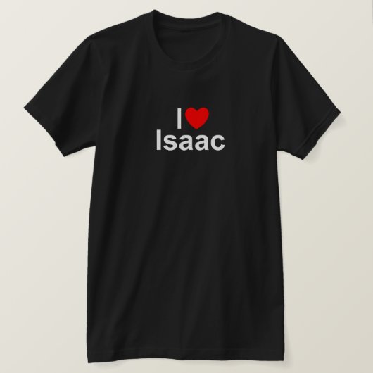 I Love (Heart) Isaac T-shirt (Design voorkant)