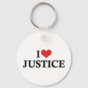 I Love Heart Justice - Lawyer Legal System Sleutelhanger