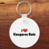 I Love Heart Kangaroo Rats Sleutelhanger (Voorkant)