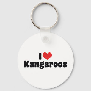 I Love Heart Kangaroos - Kangaroo Lover Sleutelhanger