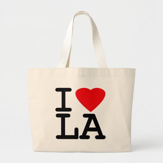 I Love Heart LA Grote Tote Bag (Voorkant)