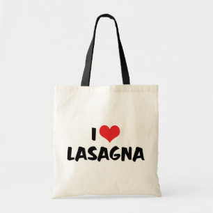 I Love Heart Lasagna - Italiaanse voedselpasta Lov Tote Bag