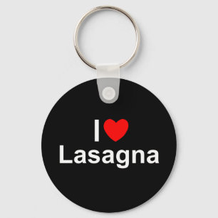 I Love (Heart) Lasagna Sleutelhanger