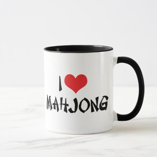 I Love Heart Mahjong - Mah Jong Lover Mok (Rechts)