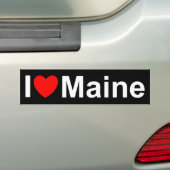 I Love (Heart) Maine Bumpersticker (Op auto)